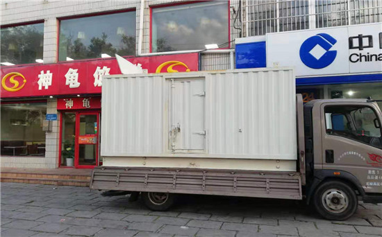 定西出租发电机施工案例